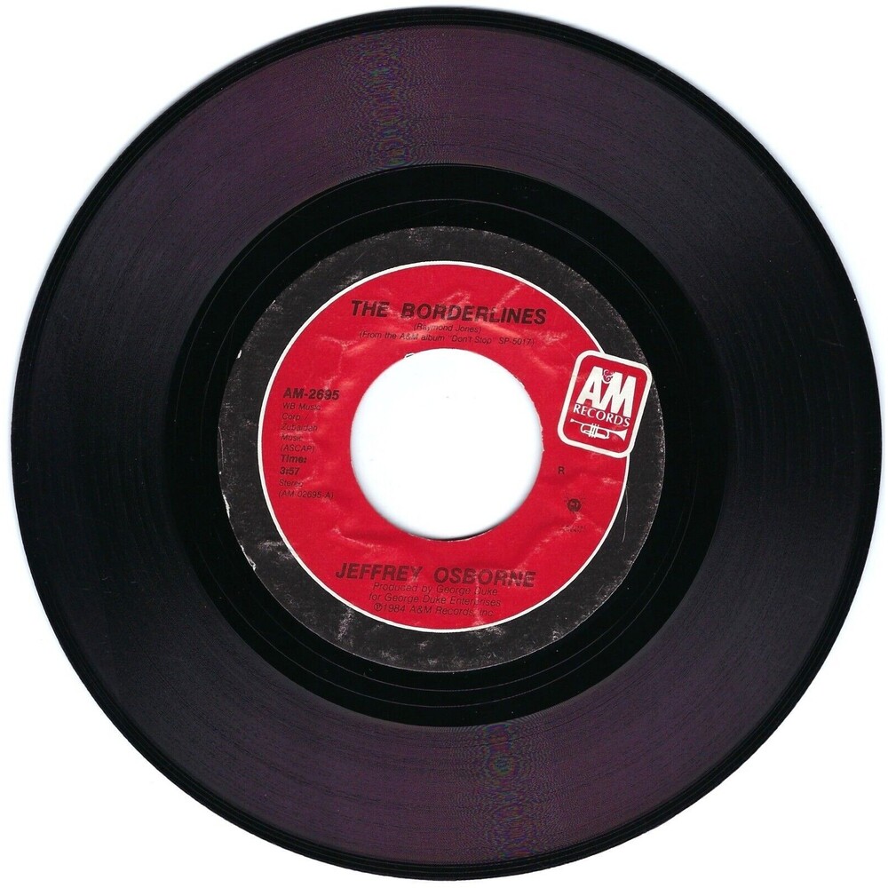 Jeffrey Osborne 45 The Borderlines / I'll Make Believe on A&M VG Electro Disco